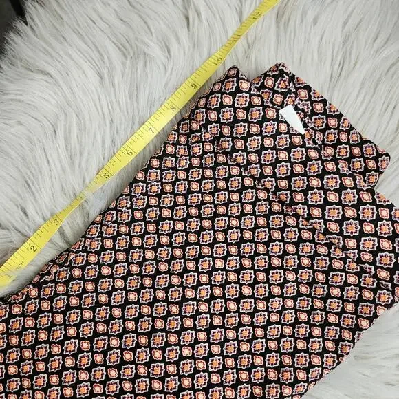 SKYE’S THE LIMIT Slim Fit Ankle Dress Pants Size 10 Boho Floral Office Wear Art - Picture 8 of 10